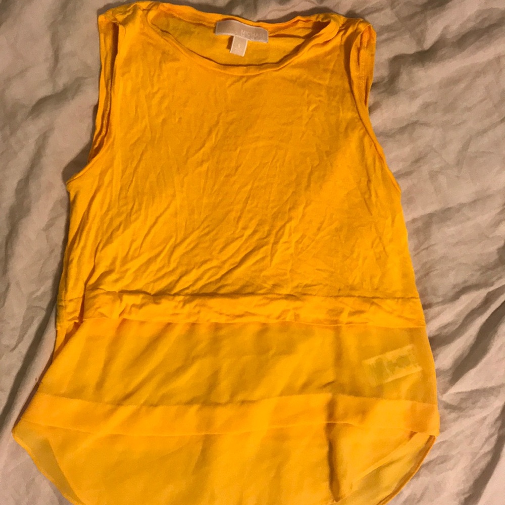 Michael kors yellow tank